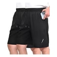 thumbnail image 1 of COOPLUS Mens Elastic Waist Drawstring Shorts Casual Classic Fit Stretch Flat Front Shorts with Pockets for Men, 1 of 6