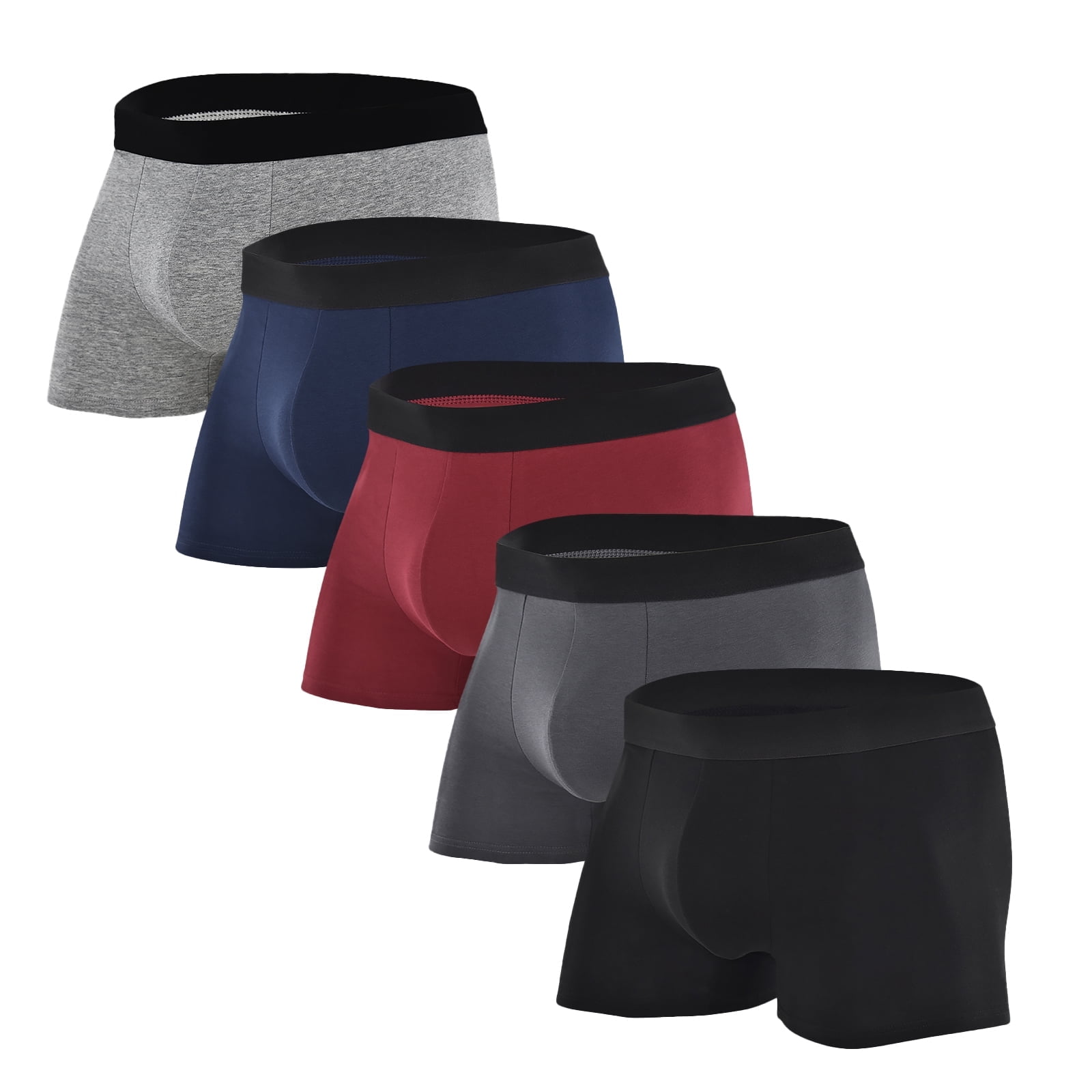 kpoplk Men's Boxers Cotton Boxer Briefs for Men Men's Underwear