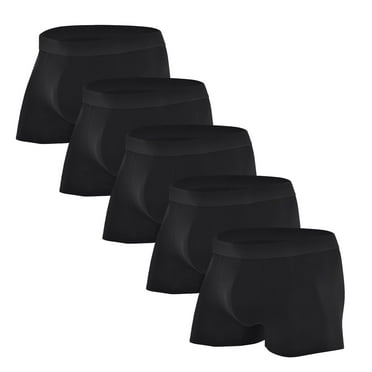 COOPLUS Men's Underwear Boxer Briefs Cotton Stretch Soft Underwear Trunks (5 Pieces)