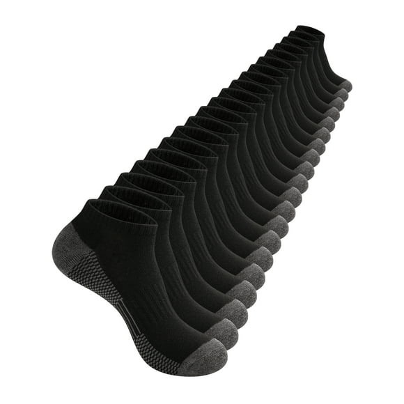 COOPLUS Mens 10 Pairs Athletic Ankle Socks Men's Breathable Low Cut Socks