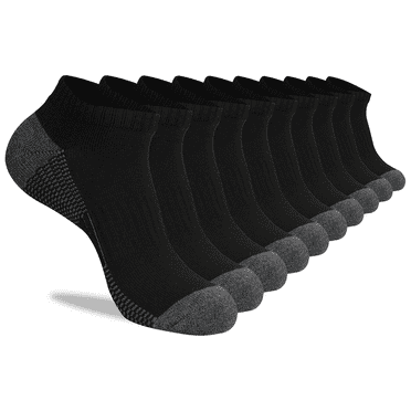 COOPLUS Mens 10 Pairs Athletic Ankle Socks Men's Breathable Low Cut Socks
