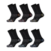 Mens Crew Socks Athletic Cushioned Breathable Running Socks Comfortable Daily Wear for Men 6 Pairs