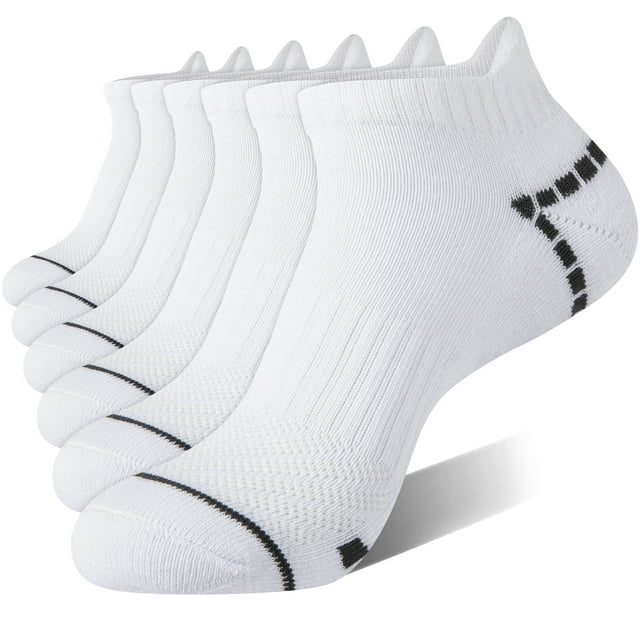 COOPLUS Mens Low Cut Socks Men Ankle Socks 6 Pairs