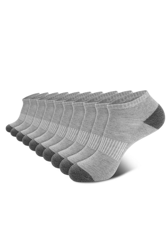 Mens Socks 10 Pairs Ankle Low Cut Socks for Men Breathable Athletic Socks