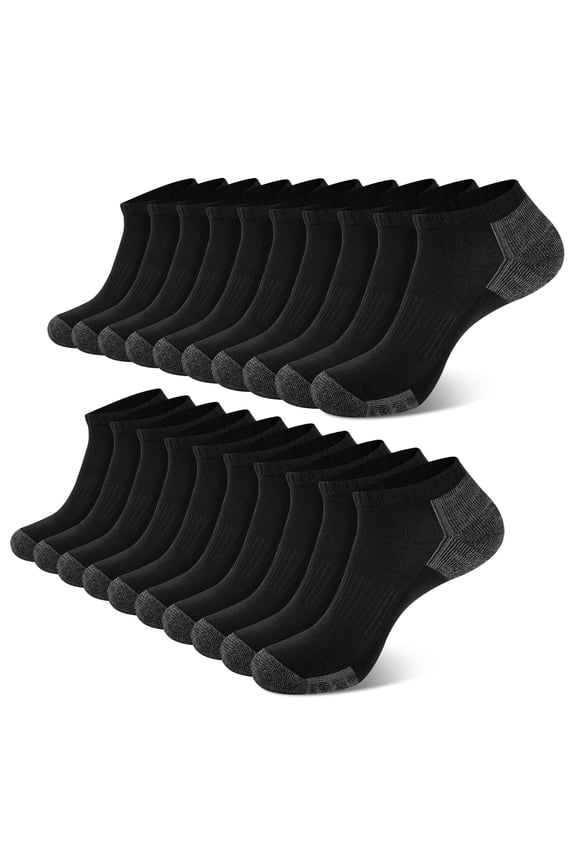 Mens Socks Ankle Low Cut Socks for Men Breathable Athletic Socks 10 Pairs