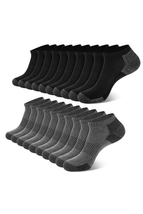 Mens Socks Ankle Low Cut Socks for Men Breathable Athletic Socks 10 Pairs