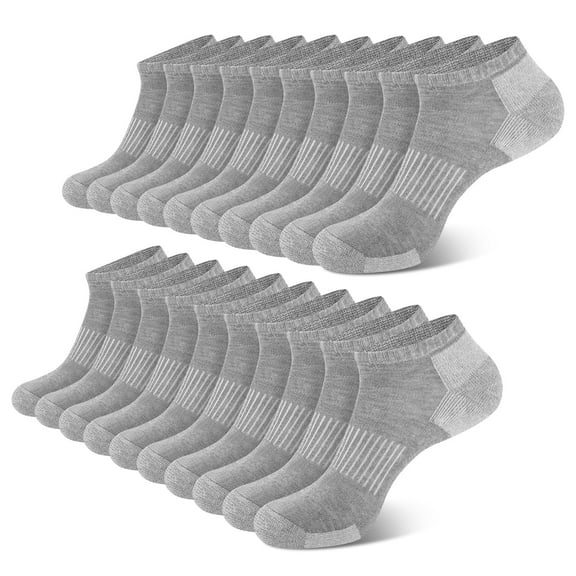COOPLUS Mens Socks Ankle Low Cut Socks for Men Breathable Athletic Socks 10 Pairs