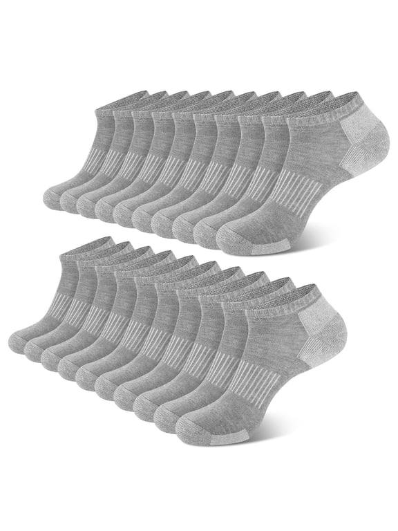 Mens Socks Ankle Low Cut Socks for Men Breathable Athletic Socks 10 Pairs