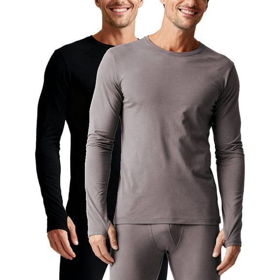 COOPLUS Mens Thermal Underwear Two Tops