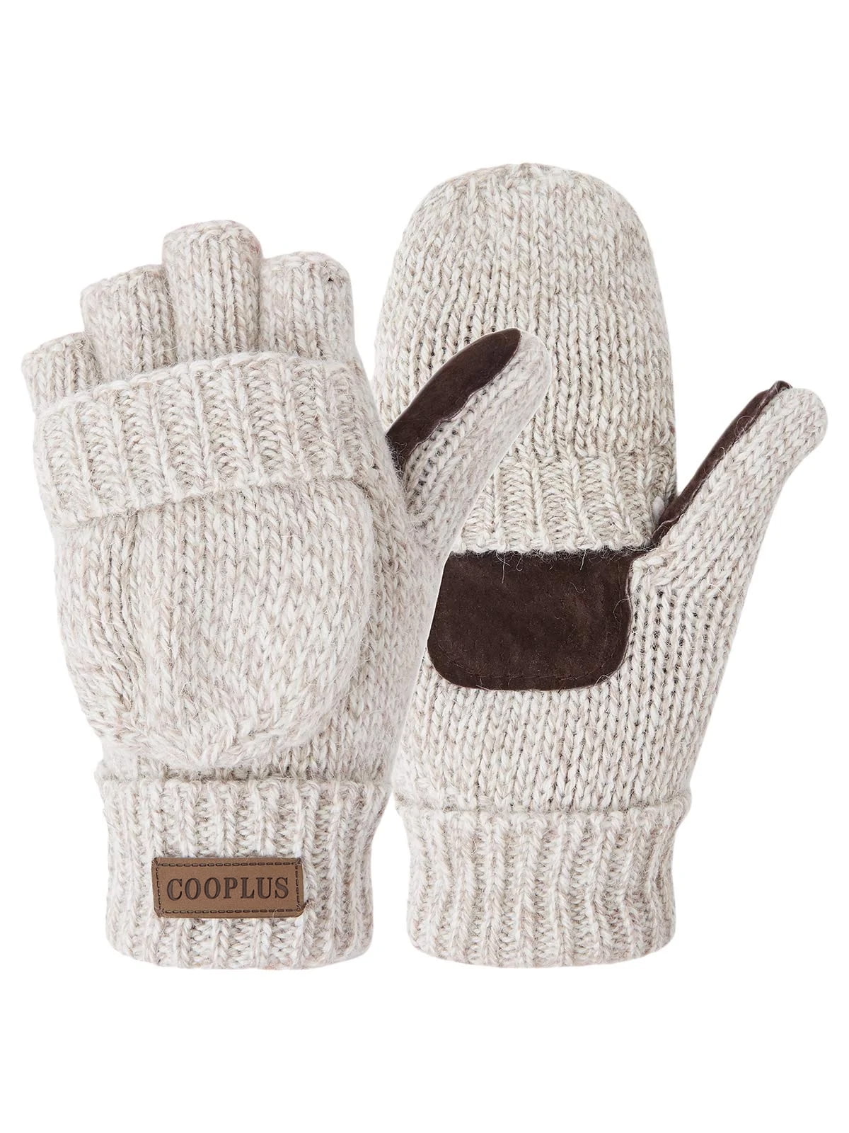 Walmart sales :  Walmart Black Friday Deals 2025 - Cooplus Winter Wool Mittens, Fingerless Convertible Gloves, Warm, Windproof, Nonslip, Unisex