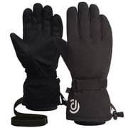 COOPLUS Winter Ski Gloves Warm Breathable Waterproof Gloves Five Finger Touch Screen Gloves for Men and Women