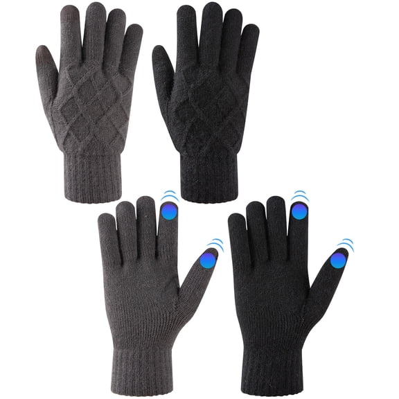 Fall Weather Running Images Winter Gloves for Men Women -30℉ Waterproof Touchscreen Anti-Slip Warm ...