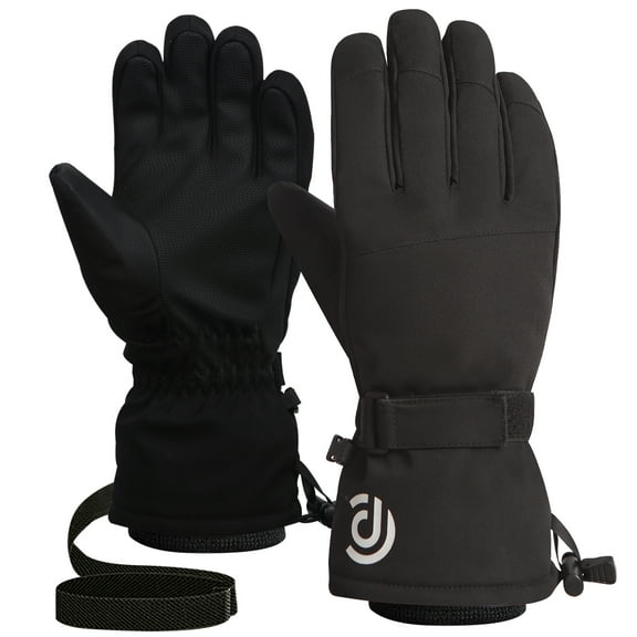 COOPLUS Winter Ski Gloves Warm Breathable Waterproof Gloves Five Finger Touch Screen Gloves for Men and Women