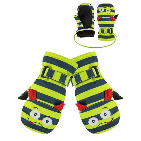 COOPLUS Winter Gloves Waterproof Snow Gloves Non-Slip Warm Lined Fleece Mittens