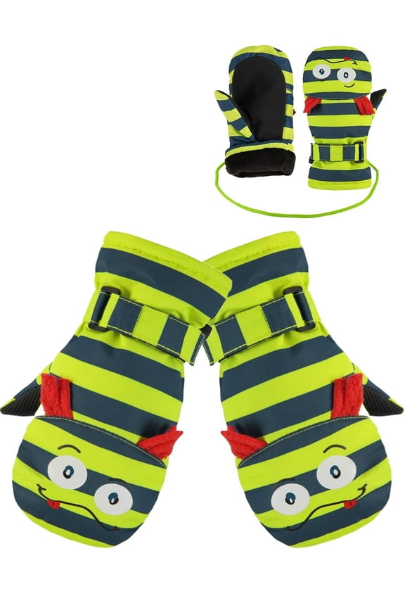 Winter Gloves Waterproof Snow Gloves Non-Slip Warm Lined Fleece Mittens