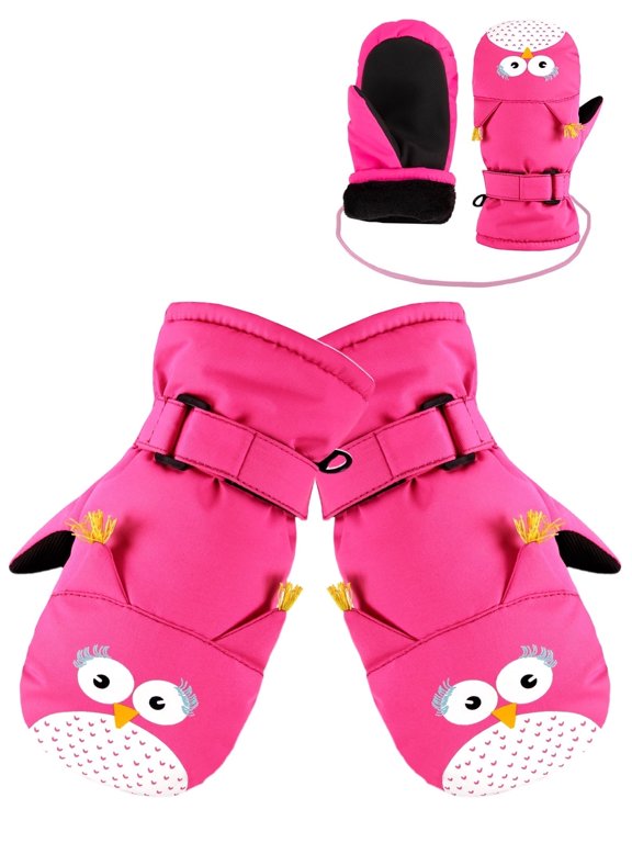 Winter Gloves Waterproof Snow Gloves Non-Slip Warm Lined Fleece Mittens