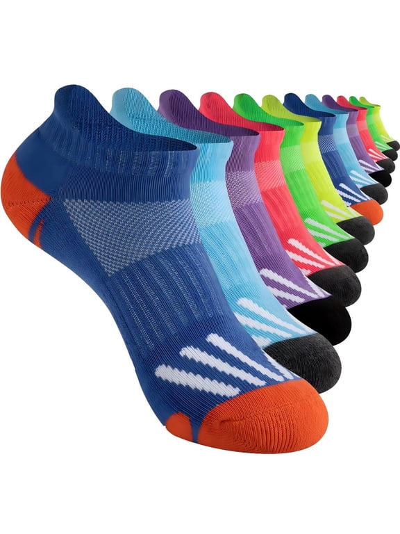 Womens Ankle Low Cut Socks Athletic Running Cushioned Socks for Women 6 Pairs