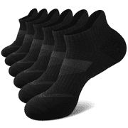 COOPLUS Womens Ankle Socks Performance Cushion Socks Breathable Low Cut Socks 6 Pairs