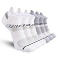 thumbnail image 1 of COOPLUS Womens Athletic Ankle Socks Women Cushioned Low Cut Breathable Socks 6 Pairs, 1 of 8