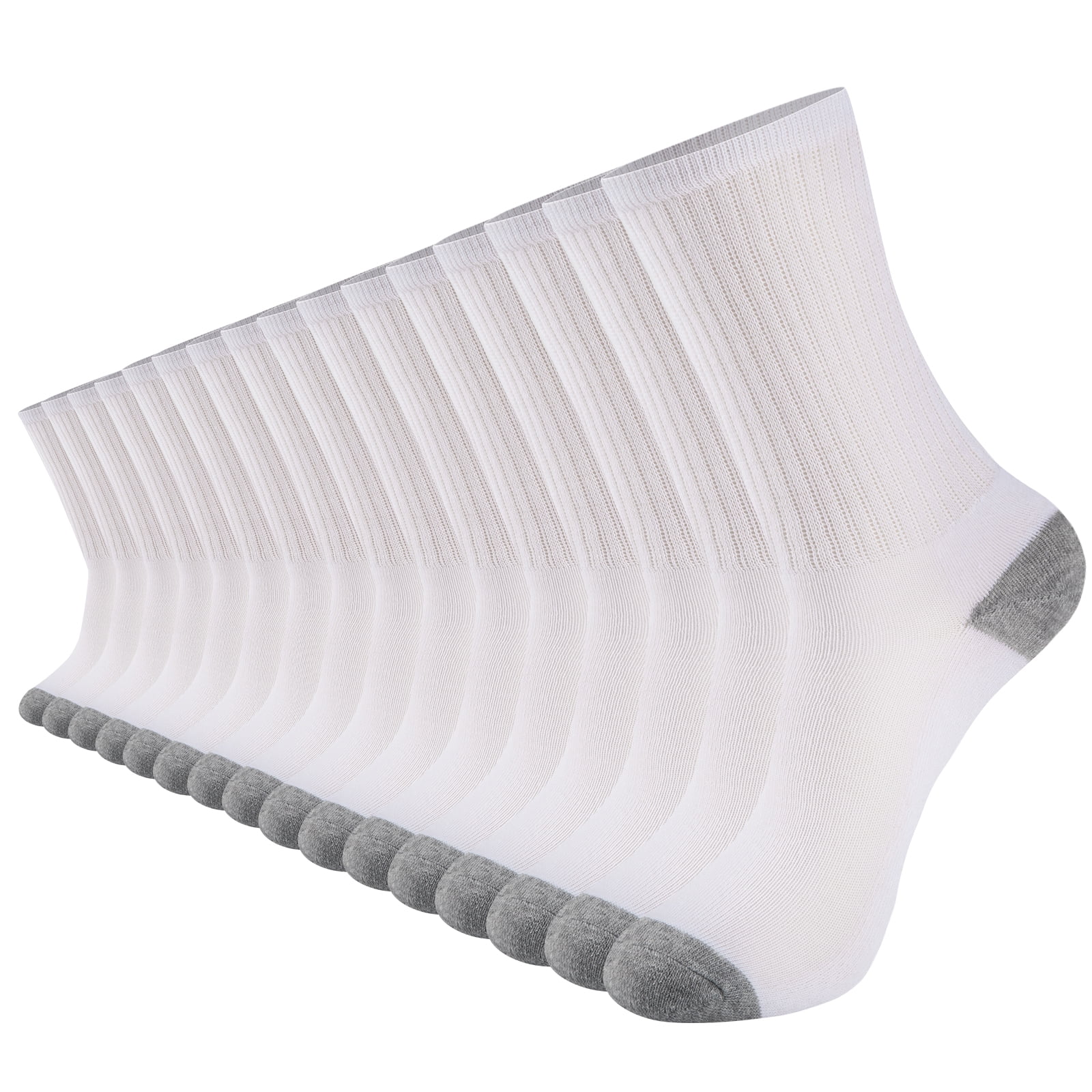 COOPLUS Womens Crew Socks 8 Pairs Outdoor Breathable Comfortable Socks