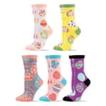 thumbnail image 1 of COOPLUS Womens Crew Socks Fun Multi-Colored Egg Pattern Socks for Women Holiday Gifts 5 pairs, 1 of 7