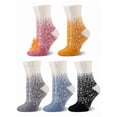 thumbnail image 1 of COOPLUS Womens Fuzzy Socks Warm Fluffy Winter Slipper Sleep Comfy Socks for Women 5 Pairs, 1 of 7
