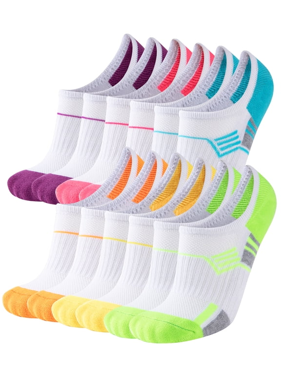 Womens No Show Socks Low Cut Non Slip Athletic Invisible for Sneakers Running Ankle Socks for Women 6 Pairs