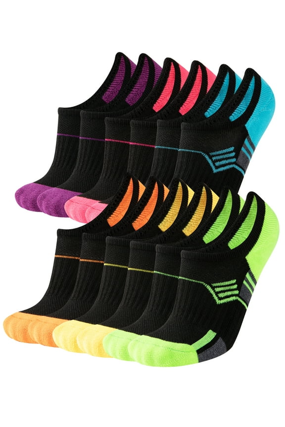 Womens No Show Socks Low Cut Non Slip Athletic Invisible for Sneakers Running Ankle Socks for Women 6 Pairs