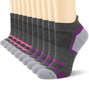 COOPLUS Womens Socks Breathable Moisture Absorbent Cushioned Sports Socks 10 Pairs