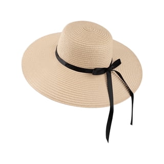 COOPLUS Womens Wide Brim Sun Straw Hat Beach Travel Foldable Floppy Summer Hat for Women