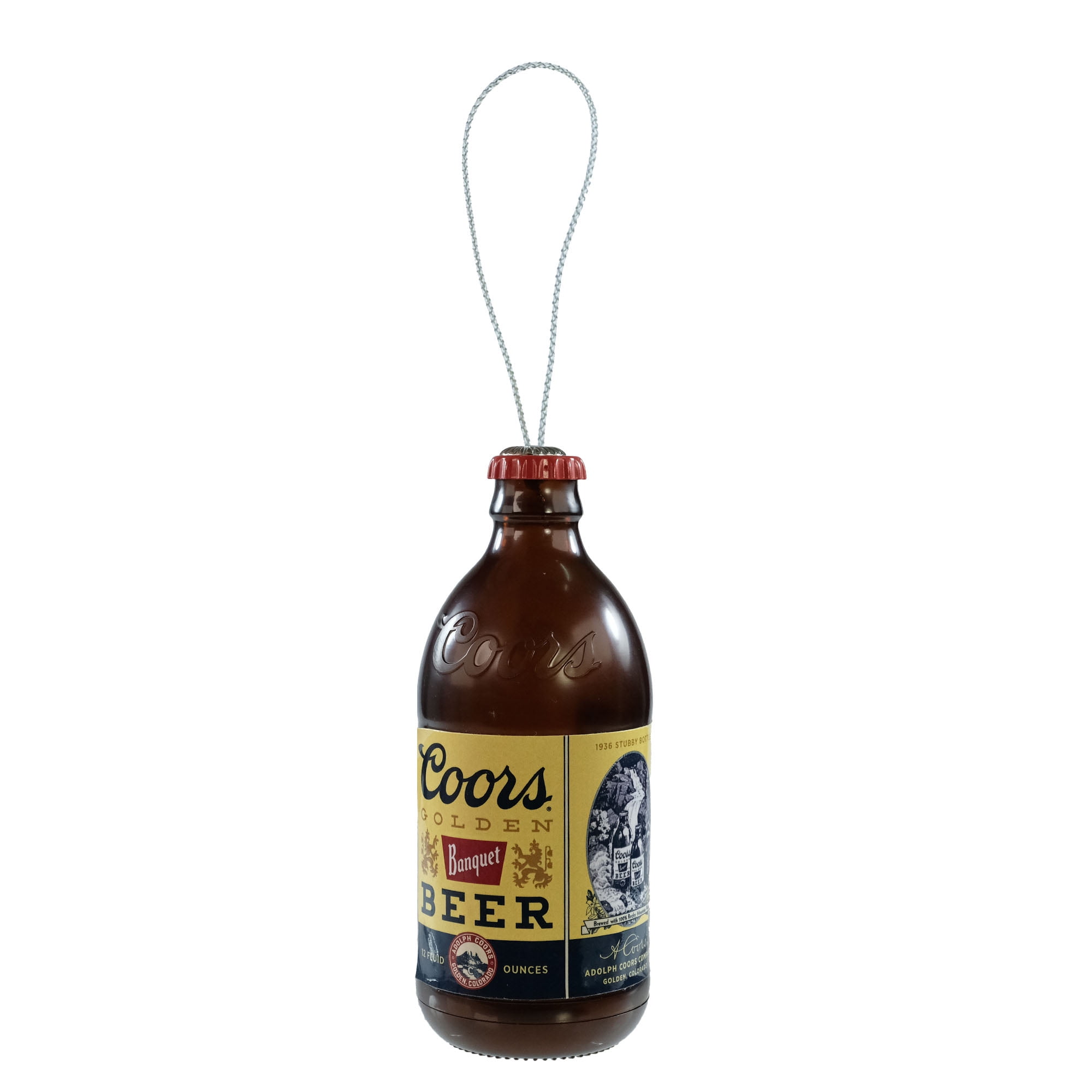 Coors Banquet Bottle Christmas Tree Ornament, Set of 1