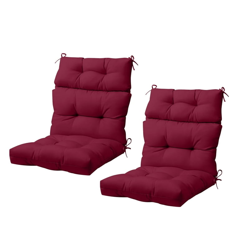 COOS BAY 46'' x 22'' Indoor/Outdoor High Back Chair Cushion Set of