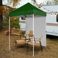 thumbnail image 1 of COOS BAY 5x5 Outdoor Portable Canopy Tent with One Removable Sunwall, Pop up Canopy with Carry Bag, Green, 1 of 8