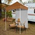 thumbnail image 1 of COOS BAY 5x5 Outdoor Portable Canopy Tent with One Removable Sunwall, Pop up Canopy with Carry Bag, Khaki, 1 of 8