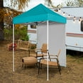 thumbnail image 1 of COOS BAY 5x5 Outdoor Portable Canopy Tent with One Removable Sunwall, Pop up Canopy with Carry Bag, Turquoise, 1 of 8