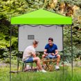 thumbnail image 1 of COOS BAY 6x4 Instant Pop Up Canopy Tent with Adjustable Sun Wall, Lightweight Compact Portable Canopy with Carry Bag, Neon Green, 1 of 8