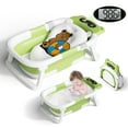 thumbnail image 1 of COOSEYA Baby Bathtub ,Collapsible Baby Bathtub , Bath Tub with Cushion and Thermometer ,Newborn to Toddler Portable Travel Multifunctional Bathing 0-2 Years (Bear/Green), 1 of 9