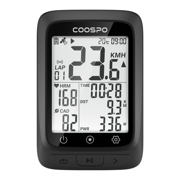 COOSPO BC107 Wireless GPS Bike Computer with Heart Rate and Cadence Sensor