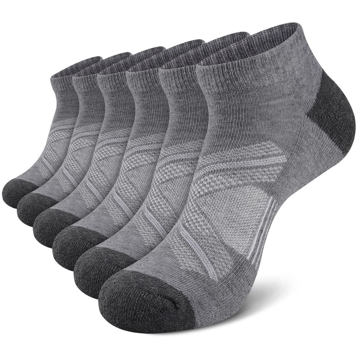 COOVAN Mens Athletic Ankle Socks men Low Cut Running Cushioned ...