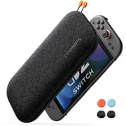 COOWPS Switch 2 Case for Nintendo Switch 2 2025, Soft Lining Travel Storage Case with 8 Game Card Slots, Odorless Felt Ultra Hard Shell Military Grade Protection, Dark Grey