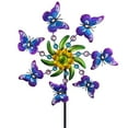 COOZZYHOUR 39" Butterfly Wind Spinner Stake for Yard and Garden,Outdoor