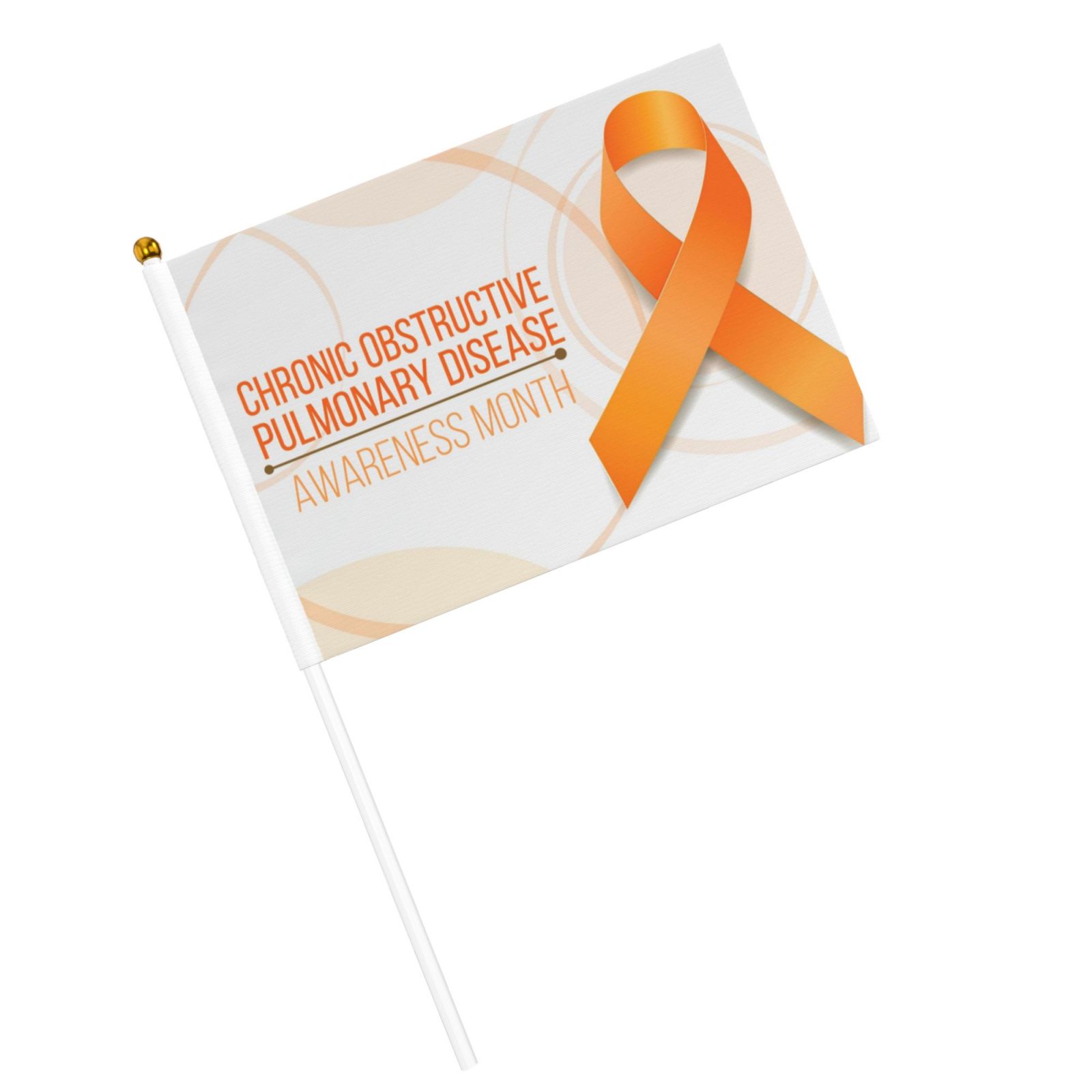 COPD Awareness Month Mini Hand Held Flags Small Flag Banner Party Decoration For Parades Ten