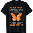 thumbnail image 1 of COPD Is A Journey I Never Planned, Butterfly T-Shirt mens t hirt men，black，women，misfits，journey ，boys, 1 of 4