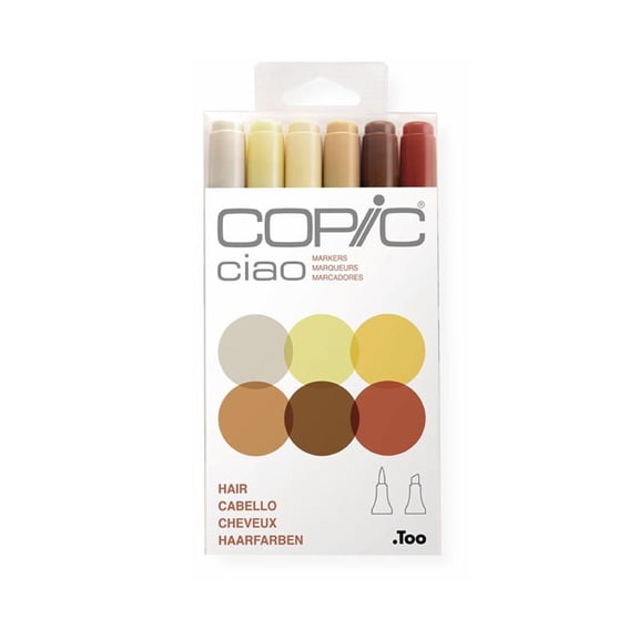 Copic Ciao Marker 6 Color Set Hair
