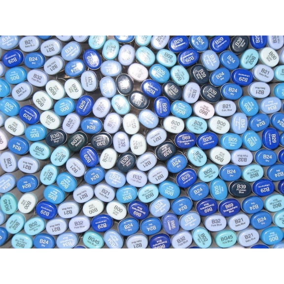 COPIC SKETCH MARKERS - BEAUTIFUL BLUES SET OF 9 MARKERS