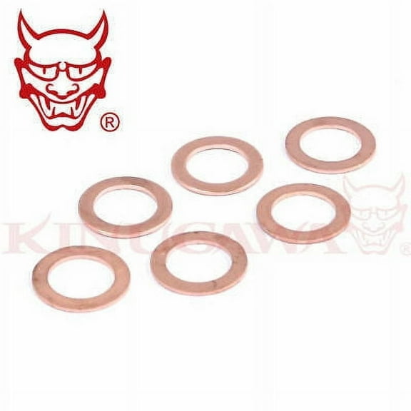 COPPER CRUSH WASHER WASHERS ID M14 14mm / 6 PACK