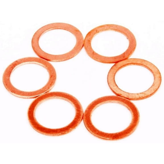COPPER CRUSH WASHERS ID 24mm / 6 PACK