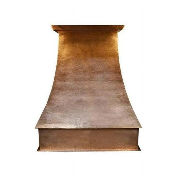 COPPER RANGE HOOD WALL MOUNT VINTAGE 36X18X42 G18 DARK BROWN
