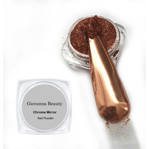 COPPER ROSE GOLD CHROME NAIL POWDER