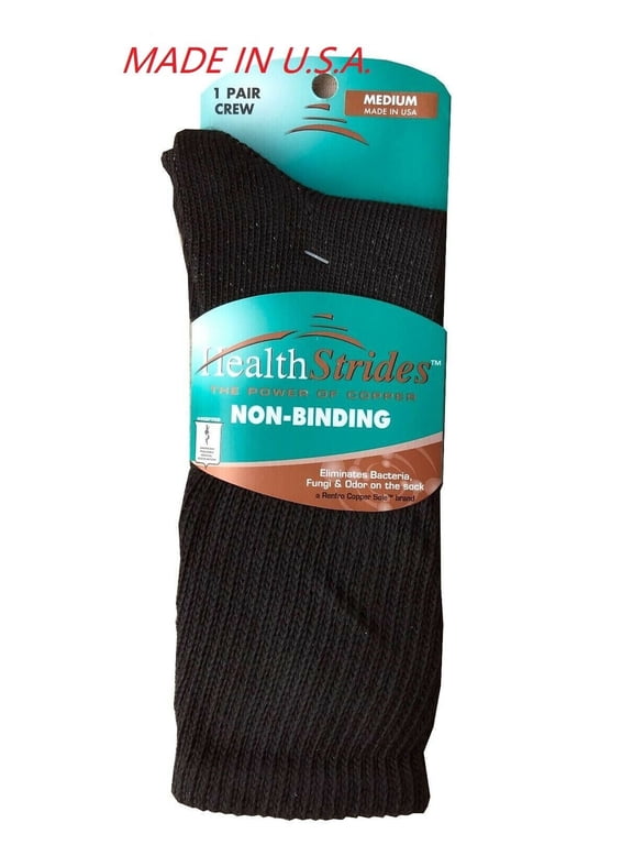 ZONE NON-BINDING BLACK CREW SOCKS 3-Pack